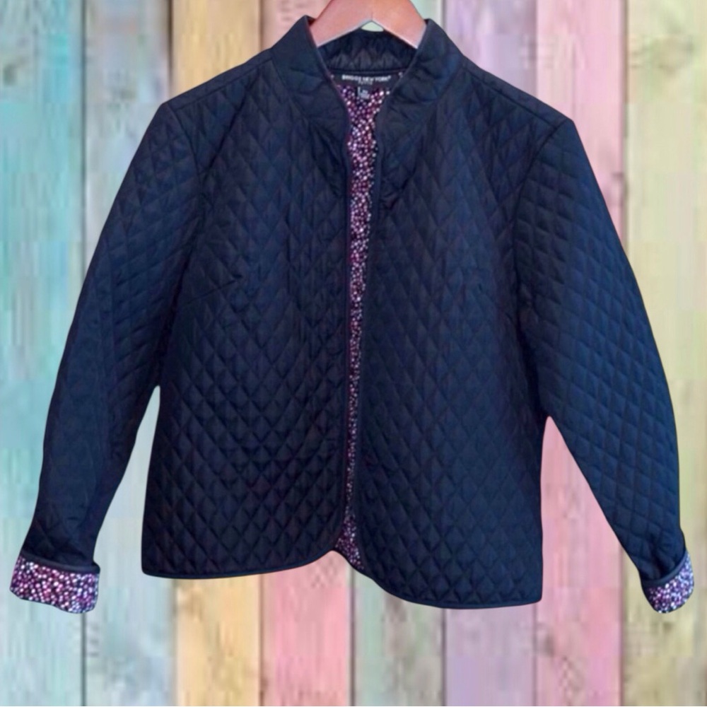 Briggs New York Black Diamond Quilted Barn Lightweight Jacket